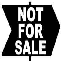 not for sale icon 